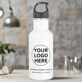 Fügen Sie hier Ihr Logo und Text hinzu, um die Min Edelstahlflasche