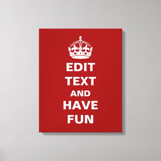 Fügen Sie hier Ihren eigenen Text hinzu! Leinwanddruck (Vorderseite)