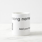 Fügen Sie hier q r Code Text Name sie hinzu Kaffeetasse (Mittel)
