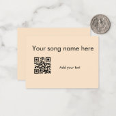 Fügen Sie hier q r Code Text Name sie hinzu Mitteilungskarte (Vorderseite/Rückseite Beispiel)