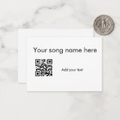 Fügen Sie hier q r Code Text Name sie hinzu Mitteilungskarte (Vorderseite/Rückseite Beispiel)