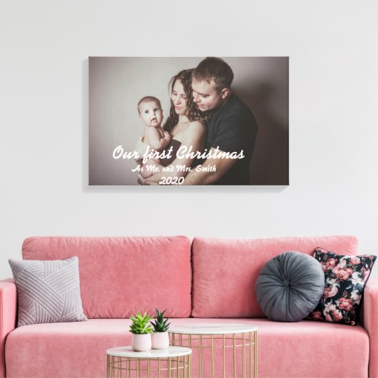 Fügen Sie Hochzeitszettel oder andere 's gewrappte Leinwanddruck (Insitu (Wohnzimmer))