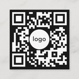 Fügen Sie Ihr benutzerdefiniertes QR-Code-Logo Pro Quadratische Visitenkarte