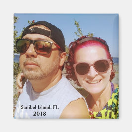 Fügen Sie Ihr Bild Reiseziel Niedlichen Paar hinzu Magnet