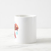 Fügen Sie Ihr Datum frohe Weihnachten Red Ribbon Kaffeetasse (Mittel)