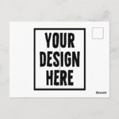 Fügen Sie Ihr Design hier ein Postkarte (Rückseite)