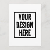 Fügen Sie Ihr Design hier ein Postkarte (Vorderseite)