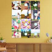 Fügen Sie Ihr eigenes 12 Foto Customizable Card Fo Leinwanddruck (Insitu (Wohnzimmer))