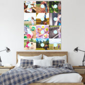 Fügen Sie Ihr eigenes 12 Foto Customizable Card Fo Leinwanddruck (Insitu (Schlafzimmer))
