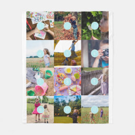 fügen Sie Ihr eigenes 12 Foto individualisierbares Fleecedecke