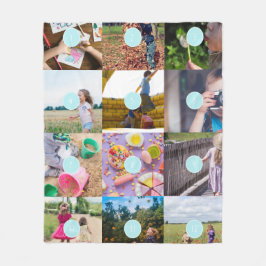 fügen Sie Ihr eigenes 12 Foto individualisierbares Fleecedecke