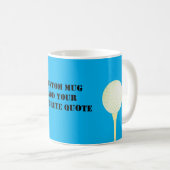 fügen Sie Ihr eigenes Angebot an Text Golf Ball De Kaffeetasse (VorderseiteRechts)