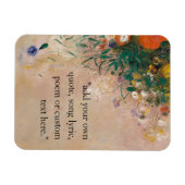 Fügen Sie Ihr eigenes Angebot Vintages Blumenmuste Magnet (Horizontal)