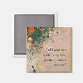 Fügen Sie Ihr eigenes Angebot Vintages Blumenmuste Magnet (Vorderseite/Rückseite)