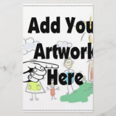 Fügen Sie Ihr eigenes Artwork oder Kinderwerk für  Briefpapier (Vorderseite)