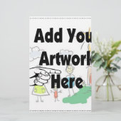 Fügen Sie Ihr eigenes Artwork oder Kinderwerk für  Briefpapier (Stehend Vorderseite)