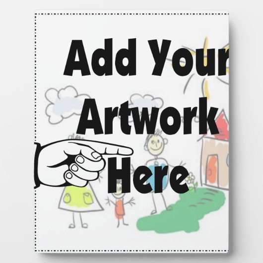 Fügen Sie Ihr eigenes Artwork oder Kinderwerk für  Fotoplatte (Vorderseite)