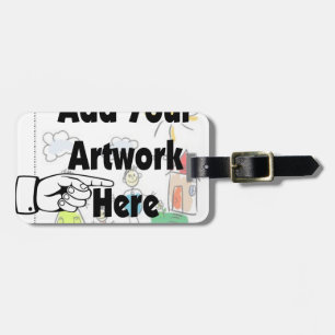 Fügen Sie Ihr eigenes Artwork oder Kinderwerk für  Gepäckanhänger