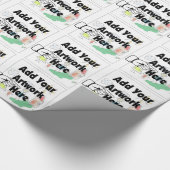 Fügen Sie Ihr eigenes Artwork oder Kinderwerk für Geschenkpapier (Ecke)