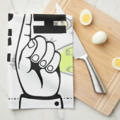 Fügen Sie Ihr eigenes Artwork oder Kinderwerk für Geschirrtuch (Viertel Falte)