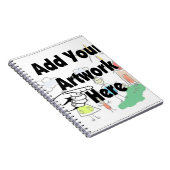 Fügen Sie Ihr eigenes Artwork oder Kinderwerk für Notizblock (Rechte Seite)