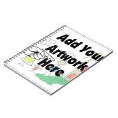 Fügen Sie Ihr eigenes Artwork oder Kinderwerk für Notizblock (Linke Seite)