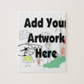 Fügen Sie Ihr eigenes Artwork oder Kinderwerk für  Puzzle (Vertikal)