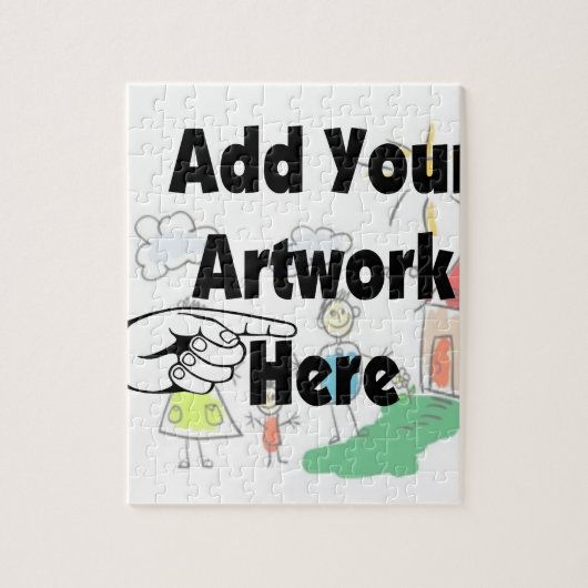 Fügen Sie Ihr eigenes Artwork oder Kinderwerk für  Puzzle (Vertikal)