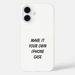 Fügen Sie Ihr eigenes benutzerdefiniertes Design h iPhone 16 Hülle
