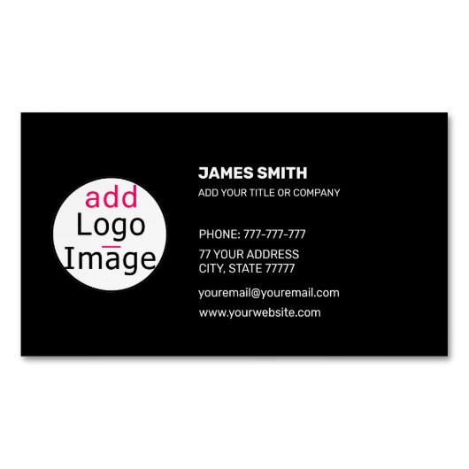 Fügen Sie Ihr eigenes Bild benutzerdefinierbares E Magnetische Visitenkarte (Vorderseite)