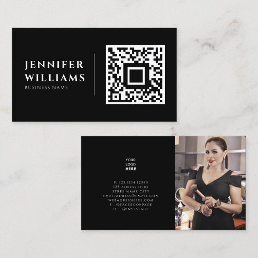 Fügen Sie Ihr eigenes Bild benutzerdefiniertes Log Visitenkarte (Vorne/Hinten)