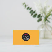 Fügen Sie Ihr eigenes Bild Custom Chic Macaroni & Visitenkarte (Stehend Vorderseite)