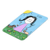 Fügen Sie Ihr eigenes Bild hinzu | Süße Stäbchenfi Magnet (Linke Seite)