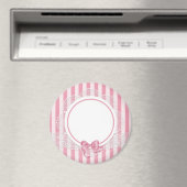 Fügen Sie Ihr eigenes Bild oder Text Pink Lace Mag Magnet (In Situ (Geschirrspüler))