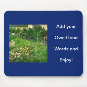 Fügen Sie Ihr eigenes Bild und Worte hinzu Mousepad