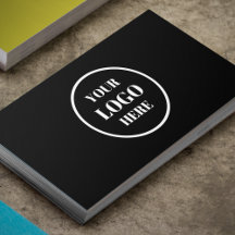 Fügen Sie Ihr eigenes Circle Logo Business Black &