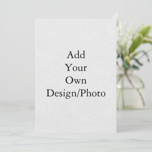 Fügen Sie Ihr eigenes Design/Foto Papier-Einladung Einladung (Stehend Vorderseite)