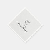 Fügen Sie Ihr eigenes Design/Foto Papier Napkin Serviette (Ecke)