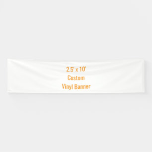 Fügen Sie Ihr eigenes Design hinzu 2,5' x 10' Banner