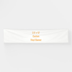 Fügen Sie Ihr eigenes Design hinzu 2,5' x 12' Banner