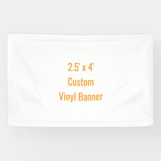 Fügen Sie Ihr eigenes Design hinzu 2,5' x 4' Banner