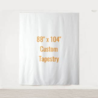 Fügen Sie Ihr eigenes Design hinzu 88" x 104" Wandteppich