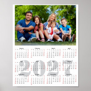 Fügen Sie Ihr eigenes Foto 2027 Poster-Kalender Poster