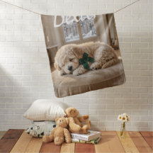 Fügen Sie Ihr eigenes Foto Cute Pets Babydecke hin