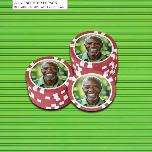 Fügen Sie Ihr eigenes Foto hinzu Pokerchips