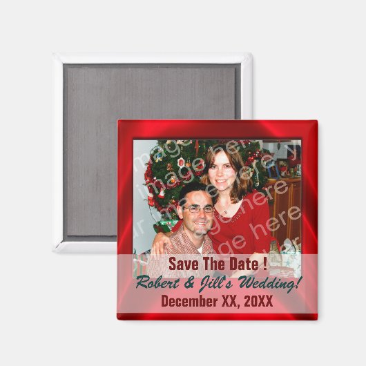 Fügen Sie Ihr eigenes Foto hinzu, um die Datumsmag Magnet (Vorderseite/Rückseite)