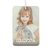 Fügen Sie Ihr eigenes Foto I Liebe Sie Opa Autolufterfrischer (Vorderseite)