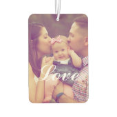 Fügen Sie Ihr eigenes Foto Liebe Air Freshener Autolufterfrischer (Rückseite)