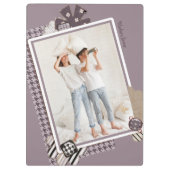 Fügen Sie Ihr eigenes Foto Moderner, Personalisier Klemmbrett (Rückseite)