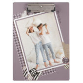 Fügen Sie Ihr eigenes Foto Moderner, Personalisier Klemmbrett (Vorderseite)